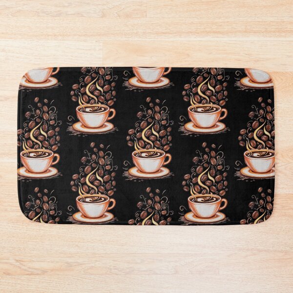 Item preview, Hot coffee cup with coffee beans designed and sold by SN-art-design.