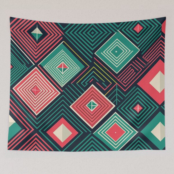 Item preview, Geometric Christmas Pattern | Cozy Holiday Collection designed and sold by monkeybusiness.pt.