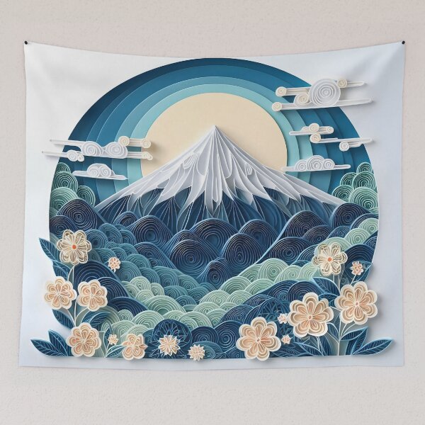 Item preview, Papercraft Cloud Mountain designed and sold by Catobix.