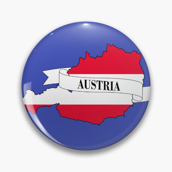 Item preview, Austria flag map designed and sold by visual adventures.