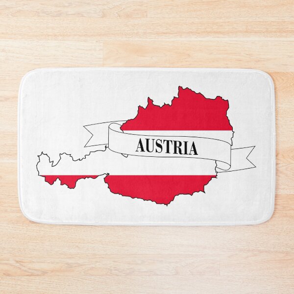 Item preview, Austria flag map designed and sold by visual adventures.