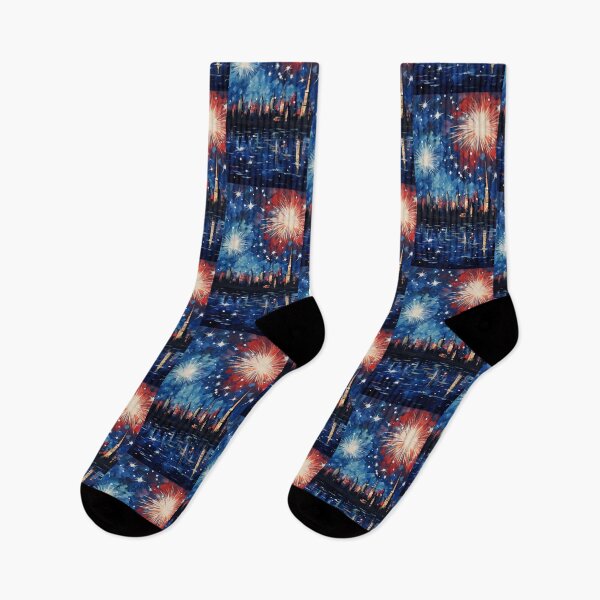 Item preview, New Year's Fireworks over the City designed and sold by Ewa Miller.