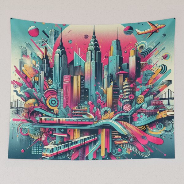 Item preview, Neon Metropolis: Vibrant Transportation in a Futuristic City designed and sold by TheShadow30.