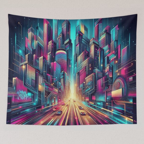 Item preview, Neon Metropolis designed and sold by TheShadow30.