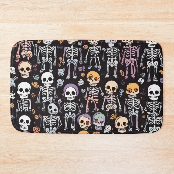 Item preview, Halloween Skeleton Pattern designed and sold by Wisdi.