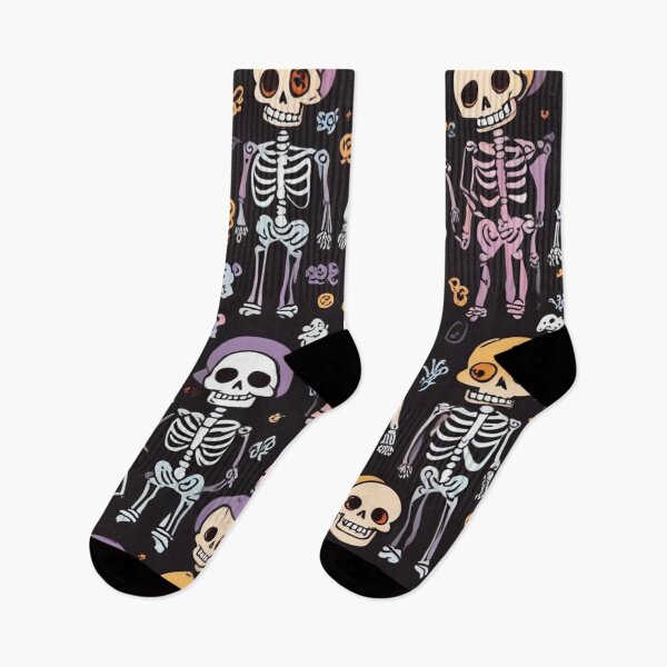 Artikelvorschau, Halloween-Skelett-Muster entworfen und verkauft von Wisdi.