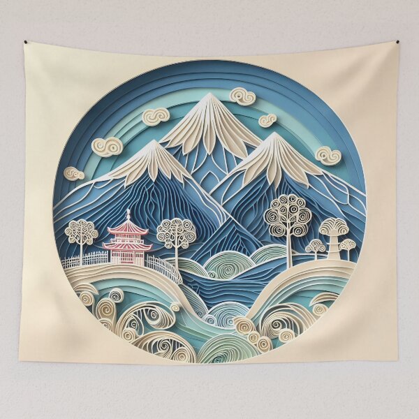 Item preview, Papercraft Three Mountains designed and sold by Catobix.