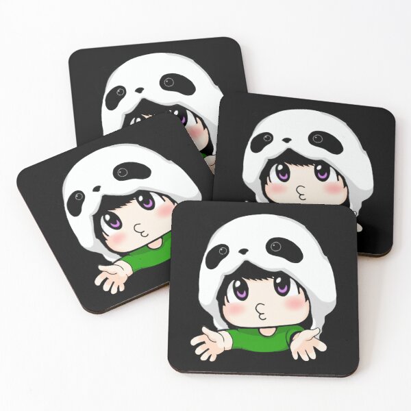 Item preview, Chibi Panda Hug v1 ✦ Black Bg ✦  designed and sold by Jerick Panda.