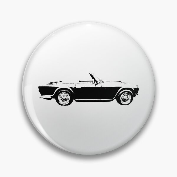 Item preview, Triumph TR4 1960s classic car side view monoblock black designed and sold by soitwouldseem.