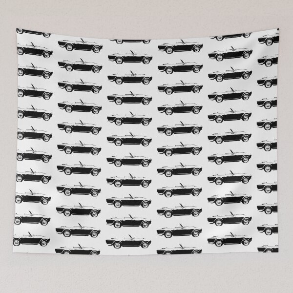Item preview, Triumph TR4 1960s classic car side view monoblock black designed and sold by soitwouldseem.