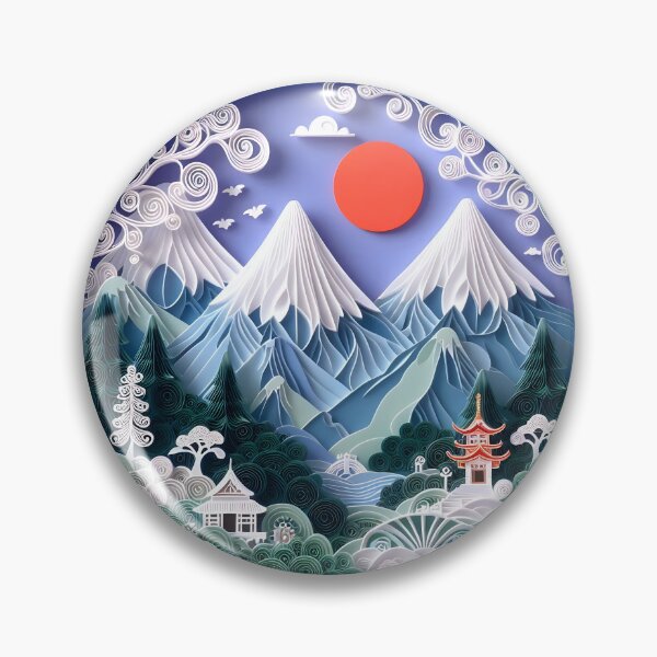 Item preview, Papercraft Sunny Town Mountains designed and sold by Catobix.