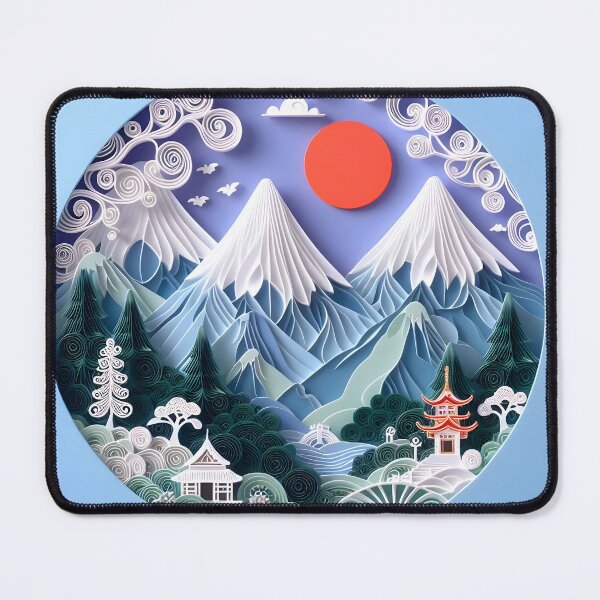 Item preview, Papercraft Sunny Town Mountains designed and sold by Catobix.