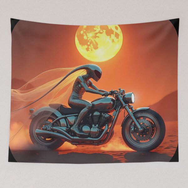 Item preview, Motorcycle on a Lost Planet 03 designed and sold by kjp-design.