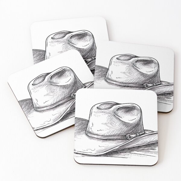 Item preview, Minimalist Line - Cowboy Hat designed and sold by KootenayDesigns.