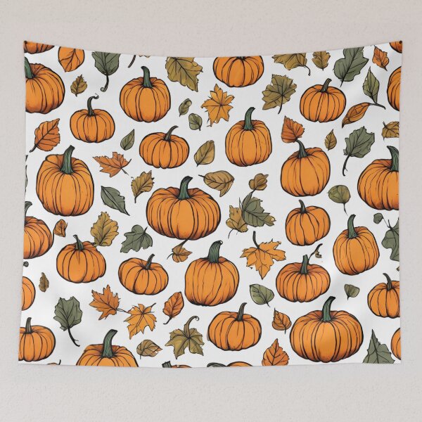 Item preview, cute pumpkin autumn pattern designed and sold by Jessystile.