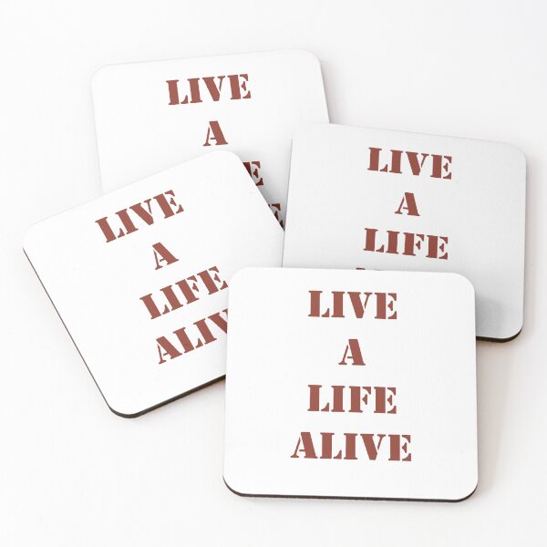Item preview, Live a Life Alive red text designed and sold by Wish Design.