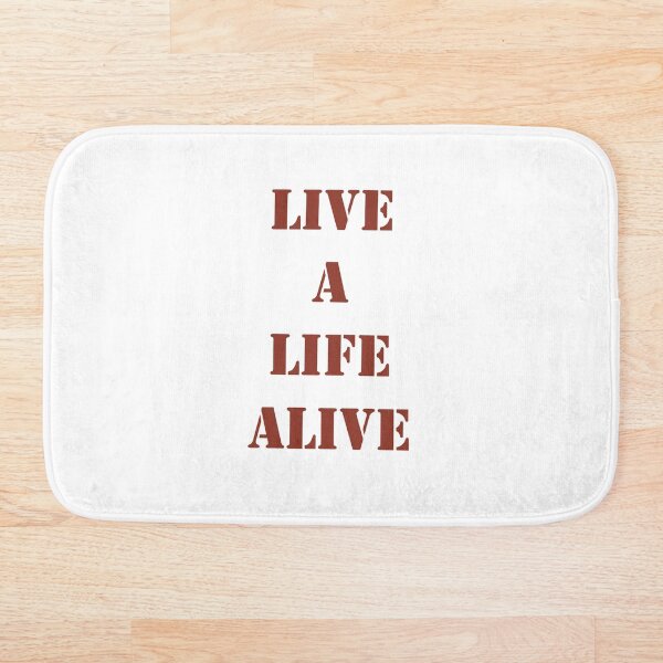 Item preview, Live a Life Alive red text designed and sold by Wish Design.