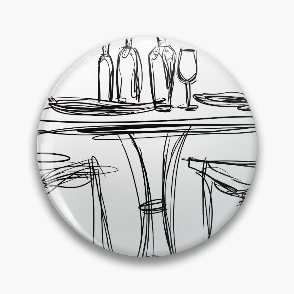 Item preview, Minimalist Line - Dinner For Two designed and sold by KootenayDesigns.