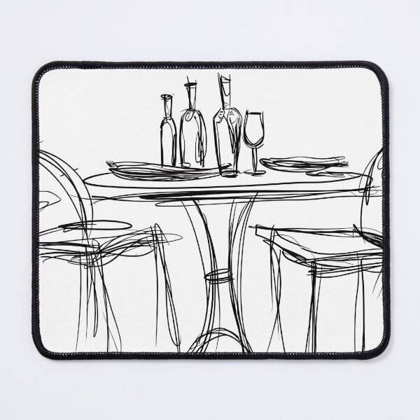Item preview, Minimalist Line - Dinner For Two designed and sold by KootenayDesigns.