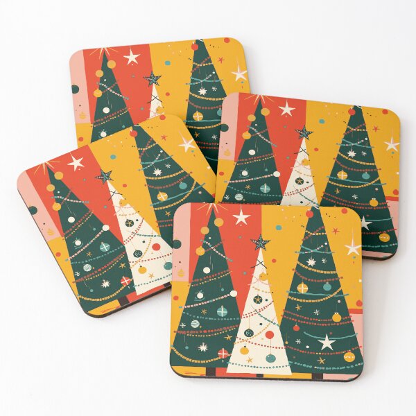 Item preview, Kitschmas Christmas Fir Tree Retro Vector  designed and sold by taiche.