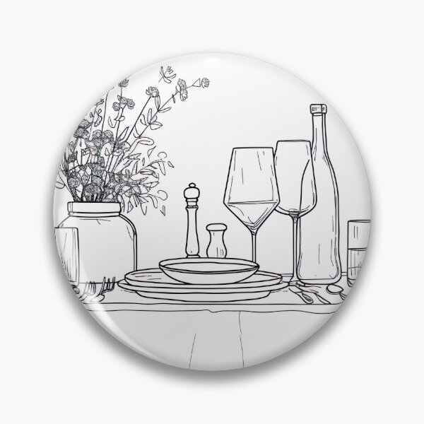Item preview, Minimalist Line - Dinner Setup designed and sold by KootenayDesigns.