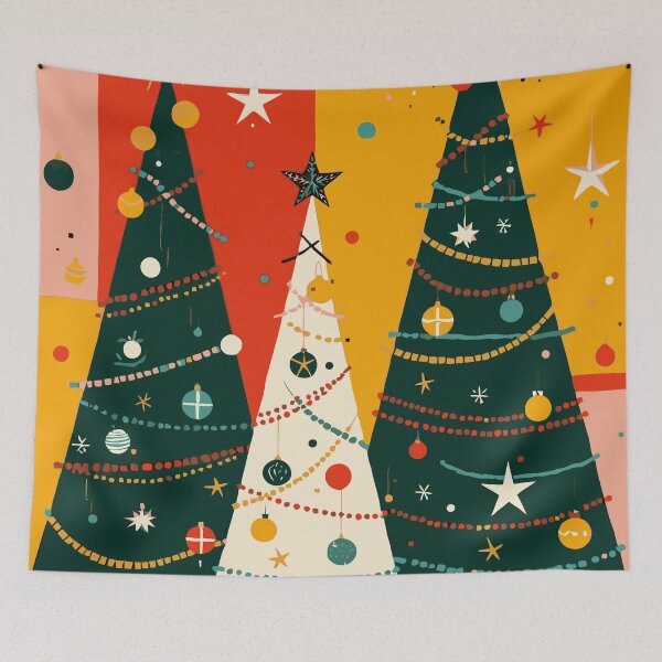 Item preview, Kitschmas Christmas Fir Tree Retro Vector  designed and sold by taiche.