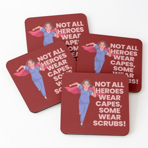 Item preview, Not all heroes wear capes, some wear scrubs - Medical designs for medical doctors, medical surgeons and medical school graduates designed and sold by ScientistArtist.