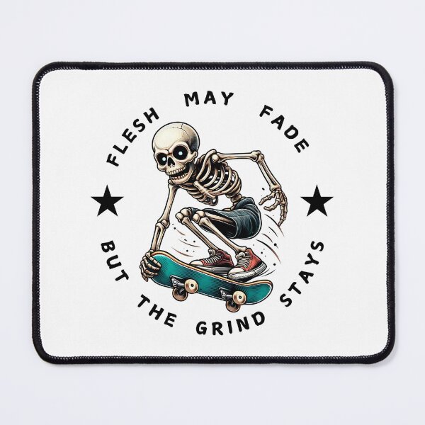 Item preview, Skateboarding Skeleton Grind Slogan Design designed and sold by MoonMonkeyNbear.