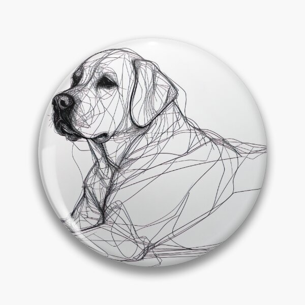 Item preview, Minimalist Line - Dog Laying designed and sold by KootenayDesigns.