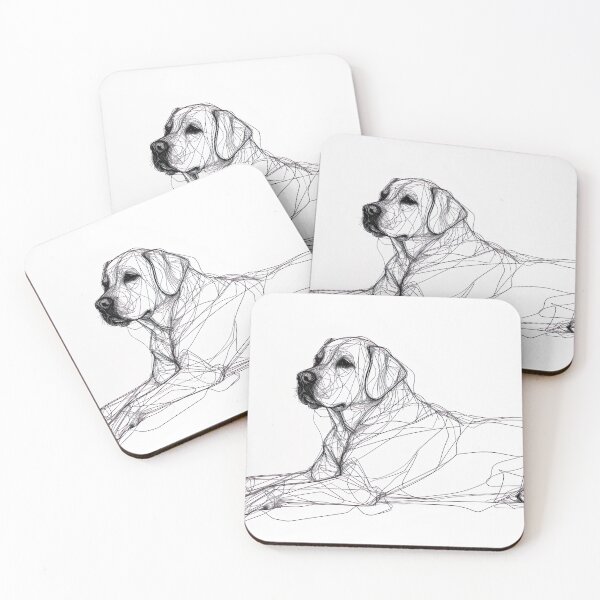 Item preview, Minimalist Line - Dog Laying designed and sold by KootenayDesigns.