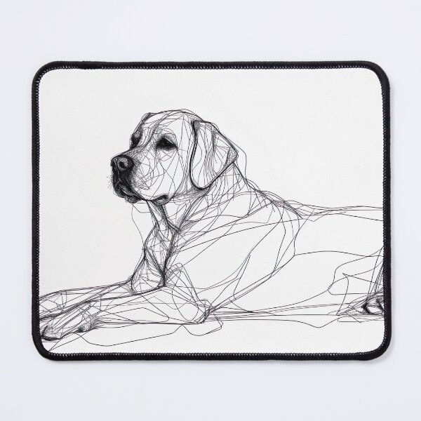 Item preview, Minimalist Line - Dog Laying designed and sold by KootenayDesigns.