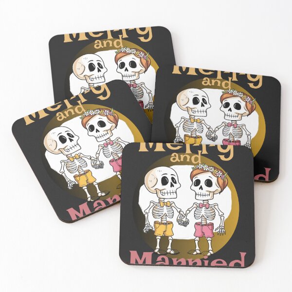 Item preview, Merry and Married Couple Skeletons designed and sold by Kolekzion.