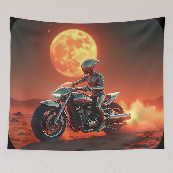 Item preview, Motorcycle on a Lost Planet 04 designed and sold by kjp-design.