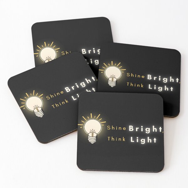 Item preview, Shine Bright, Think Light - Motivational Light Bulb Design designed and sold by manojoly.