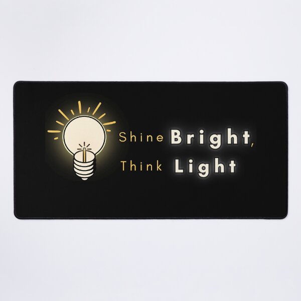 Item preview, Shine Bright, Think Light - Motivational Light Bulb Design designed and sold by manojoly.