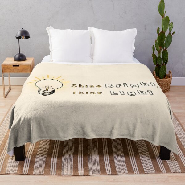 Item preview, Shine Bright, Think Light - Motivational Light Bulb Design designed and sold by manojoly.