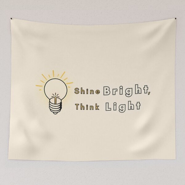 Item preview, Shine Bright, Think Light - Motivational Light Bulb Design designed and sold by manojoly.