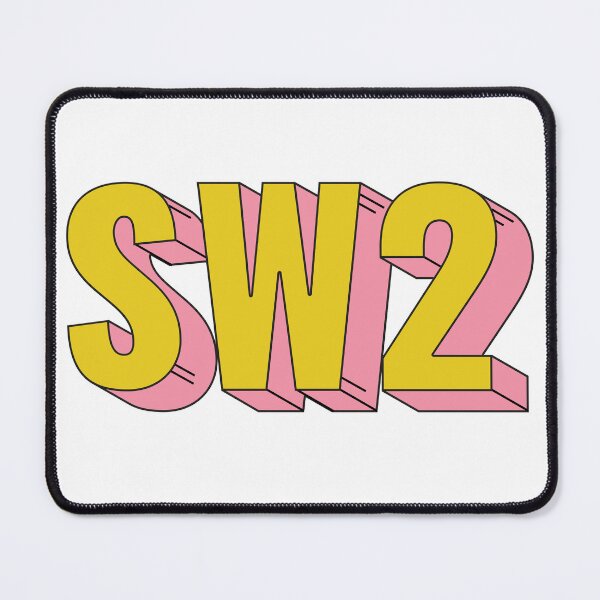 Item preview, SW2 London Postcode Typography Gift designed and sold by eccrafted.