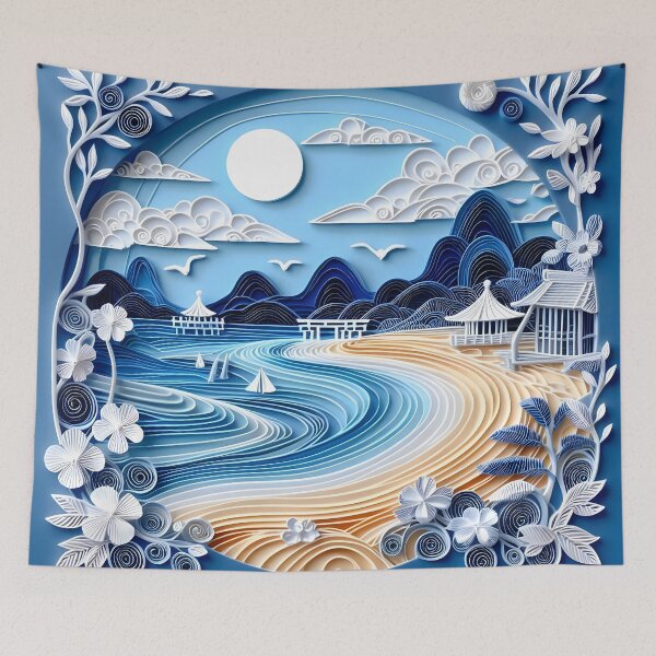 Item preview, Papercraft Sandy Beach designed and sold by Catobix.