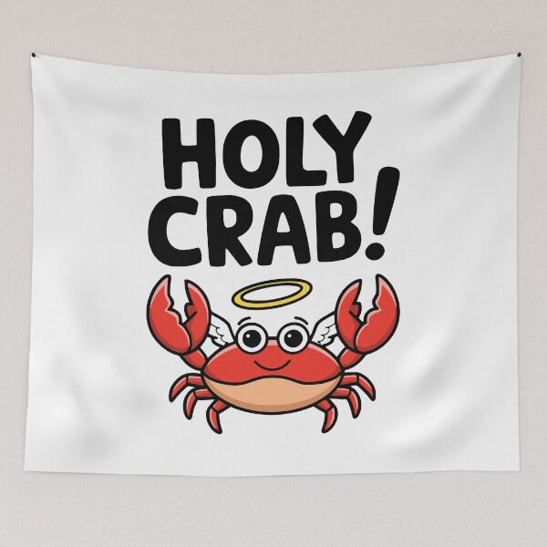 Item preview, Holy Crab! Cute Crab Pun designed and sold by PMCreative.