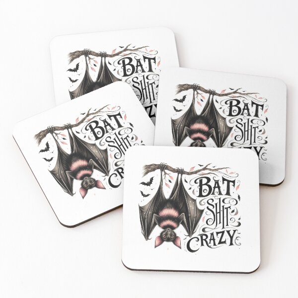Item preview, Pink Halloween bat shit crazy designed and sold by CleanDecor.