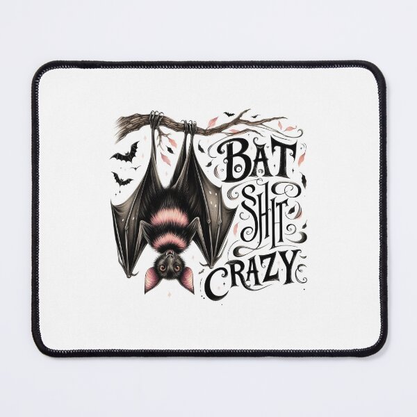 Item preview, Pink Halloween bat shit crazy designed and sold by CleanDecor.