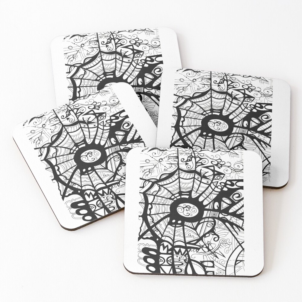 Item preview, Coasters (Set of 4) designed and sold by brightcloudart.