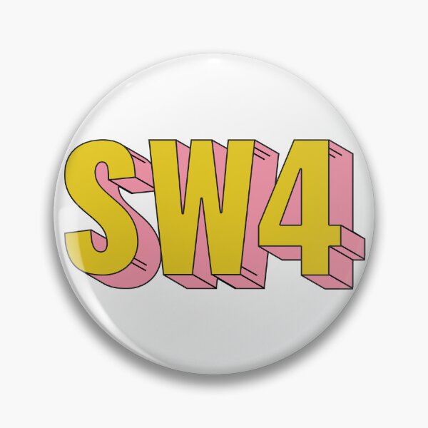 Item preview, SW4 London Postcode Typography Gift designed and sold by eccrafted.