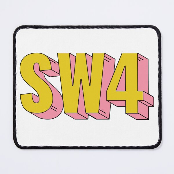 Item preview, SW4 London Postcode Typography Gift designed and sold by eccrafted.