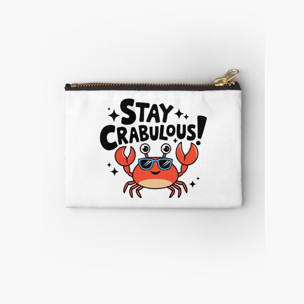 Item preview, Stay Crabulous! Cute Fabulous Crab Pun designed and sold by PMCreative.