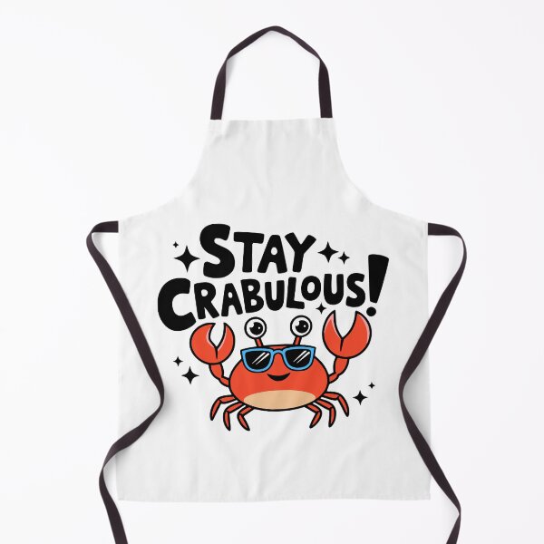 Item preview, Stay Crabulous! Cute Fabulous Crab Pun designed and sold by PMCreative.