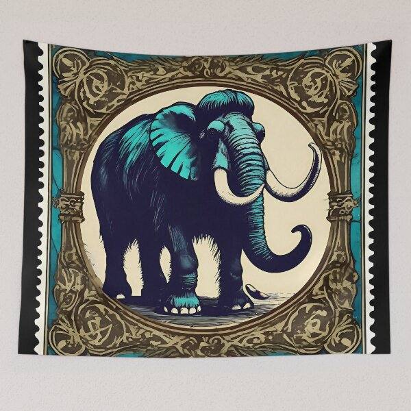 Item preview, Echoes of the Ice Age: A Gomphotheres Stamp designed and sold by Vintagestamps.