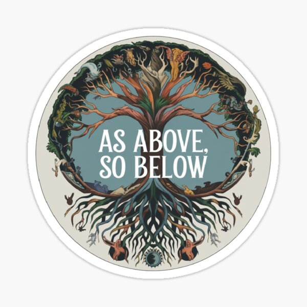 Aperçu de l'œuvre Comme ci-dessus ainsi ci-dessous - Comme à l'intérieur ainsi à l'extérieur créée et vendue par Nobow.