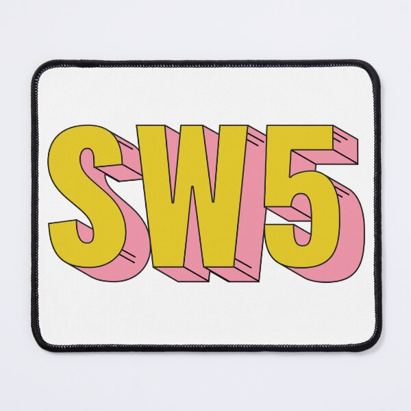 Item preview, SW5 London Postcode Typography Gift designed and sold by eccrafted.